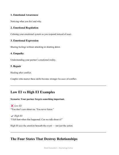 Emotional Control & Self-Awareness Guide