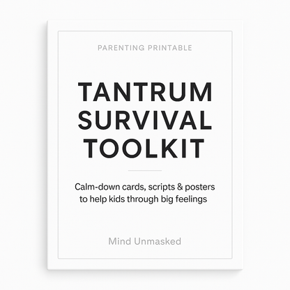 The Tantrum Survival Toolkit (Printable Parenting Guide)